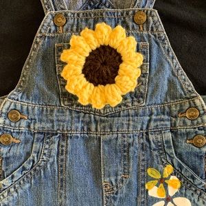 Hand painted baby overalls 12-18 months